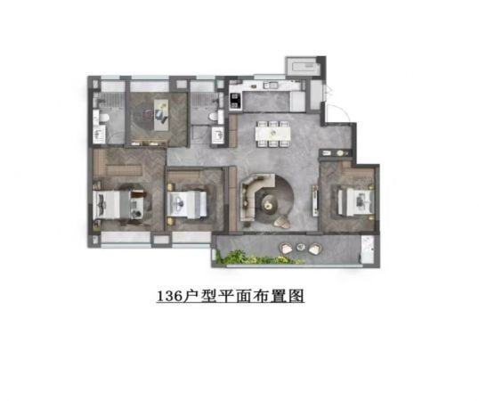 3室2厅2卫 龙湖天璞