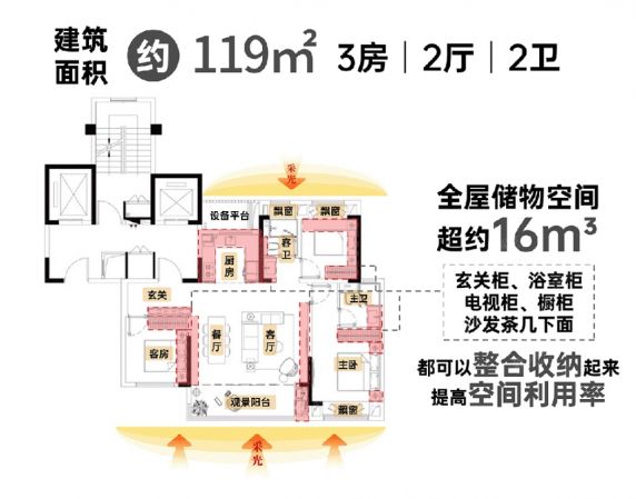 3室2厅2卫 通州府